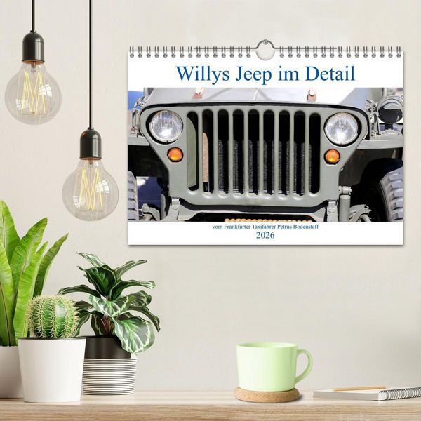 Produktbild: Willys Jeep im Detail vom Frankfurter Taxifahrer Petrus Bodenstaff (Wandkalender 2026 DIN A4 quer), CALVENDO Monatskalender