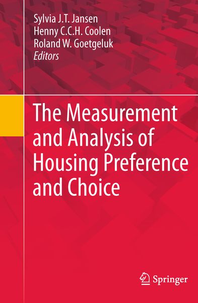 Produktbild: The Measurement and Analysis of Housing Preference and Choice