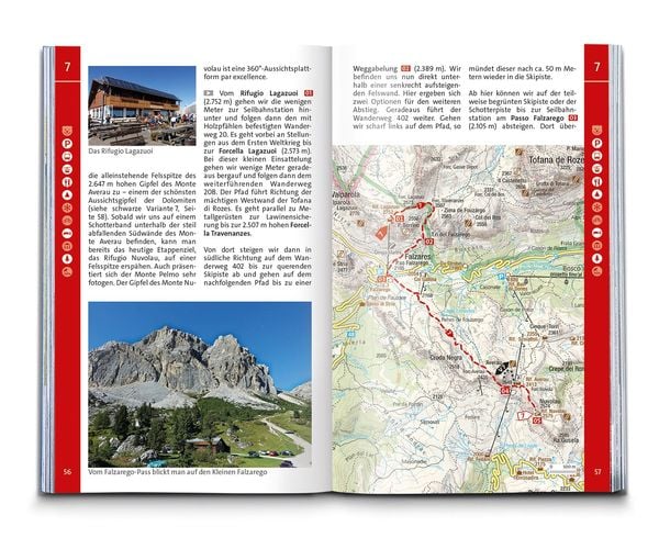 Produktbild: KOMPASS Wanderführer Dolomiten Höhenweg 1 bis 3, 71 Touren mit Extra-Tourenkarte