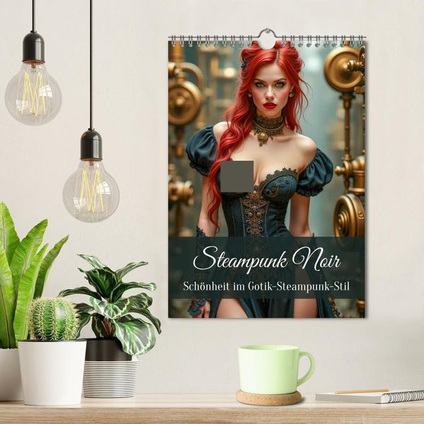 Produktbild: Steampunk Noir (Wandkalender 2026 DIN A4 hoch), CALVENDO Monatskalender