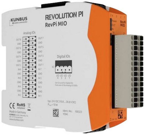 Revolution Pi by Kunbus RevPi MIO PR100323 SPS-Erweiterungsmodul 24 V/DC
