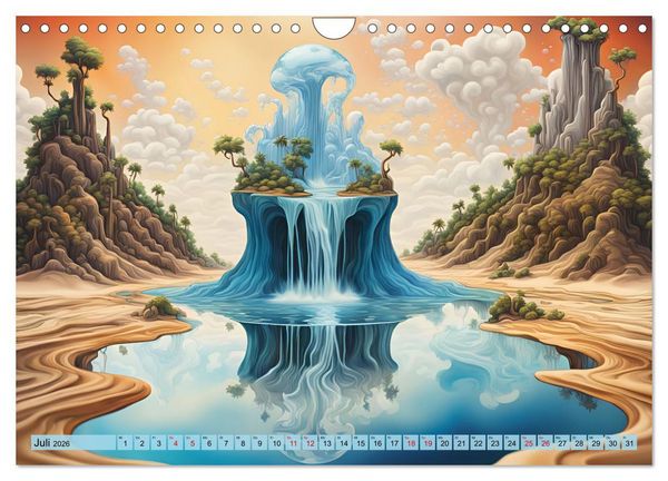 Produktbild: Magie der Natur - Wasserf&auml;lle (Wandkalender 2026 DIN A4 quer), CALVENDO Monatskalender