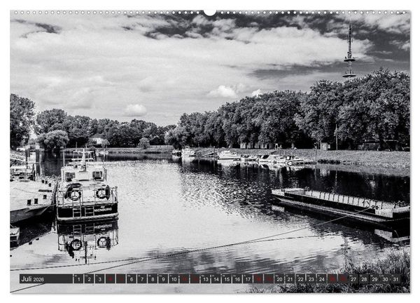 Produktbild: Ein Blick auf Nienburg an der Weser (hochwertiger Premium Wandkalender 2026 DIN A2 quer), Kunstdruck in Hochglanz