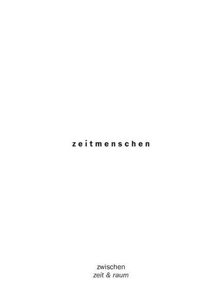 Produktbild: Zeitmenschen