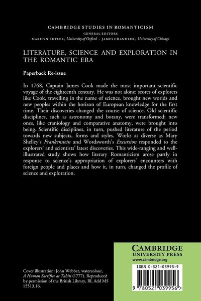 Produktbild: Literature, Science and Exploration in the Romantic Era