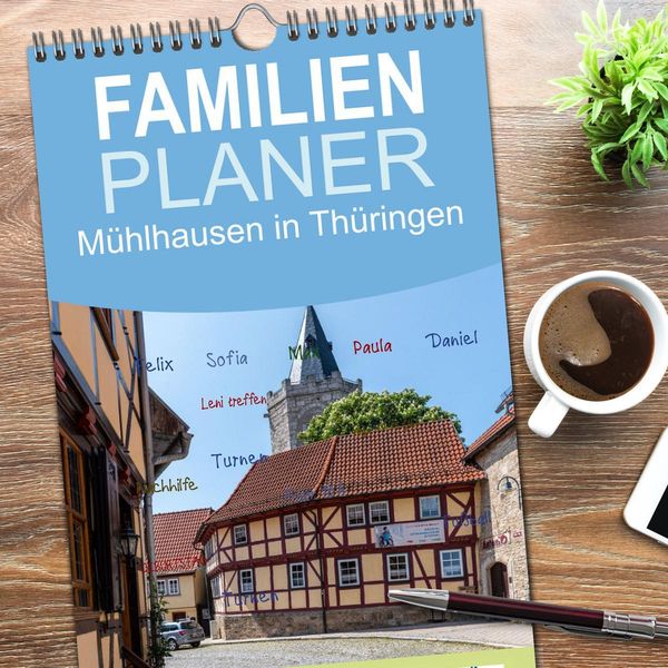 Produktbild: Familienplaner 2026 - M&uuml;hlhausen in Th&uuml;ringen mit 5 Spalten (Wandkalender, 21 x 45 cm) CALVENDO
