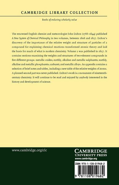 Produktbild: A New System of Chemical Philosophy