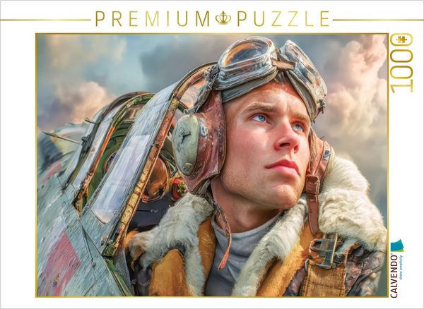 CALVENDO Puzzle Waghalsige Piloten | 1000 Teile Lege-Größe 64x48cm Foto-Puzzle für glückliche Stunden