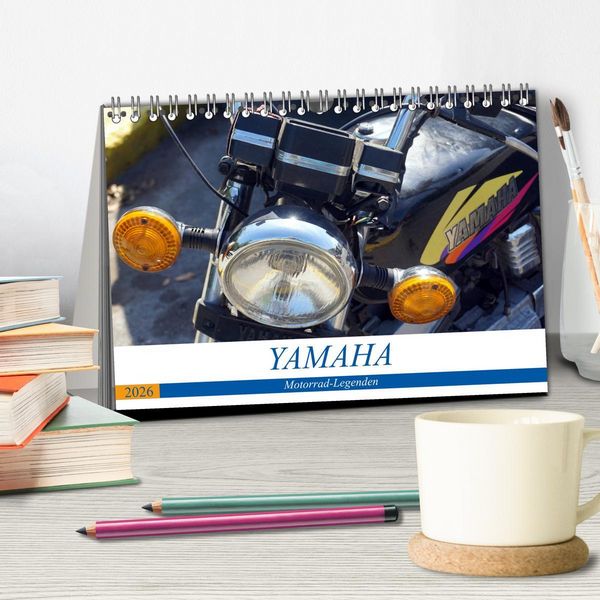 Produktbild: YAMAHA - Motorrad-Legenden (Tischkalender 2026 DIN A5 quer), CALVENDO Monatskalender