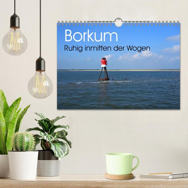 Produktbild: Borkum - Ruhig inmitten der Wogen (Wandkalender 2026 DIN A4 quer), CALVENDO Monatskalender