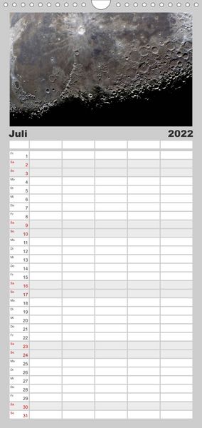 Produktbild: Familienplaner Himmlische Impressionen (Wandkalender 2022 , 21 cm x 45 cm, hoch)