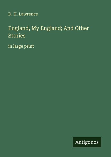 Produktbild: England, My England; And Other Stories