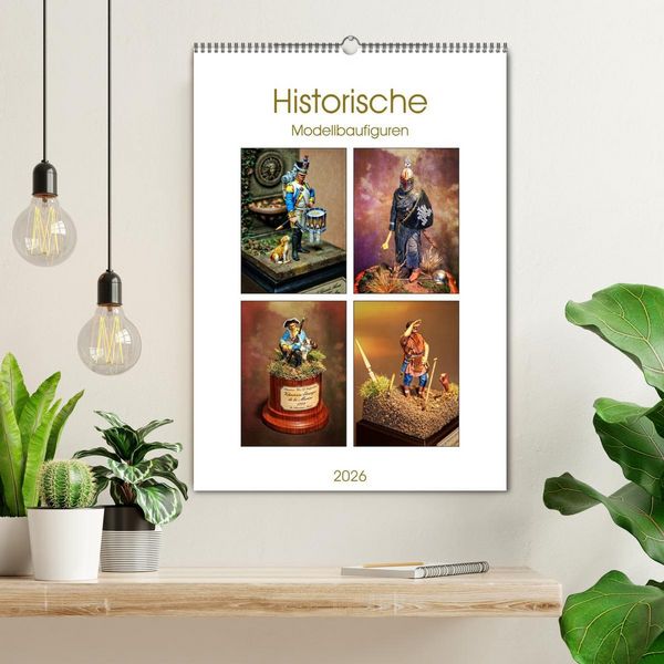 Produktbild: Historische Modellbaufiguren 2026 (Wandkalender 2026 DIN A2 hoch), CALVENDO Monatskalender