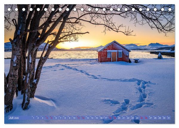 Produktbild: Troms&oslash; in der Polarnacht (Tischkalender 2026 DIN A5 quer), CALVENDO Monatskalender