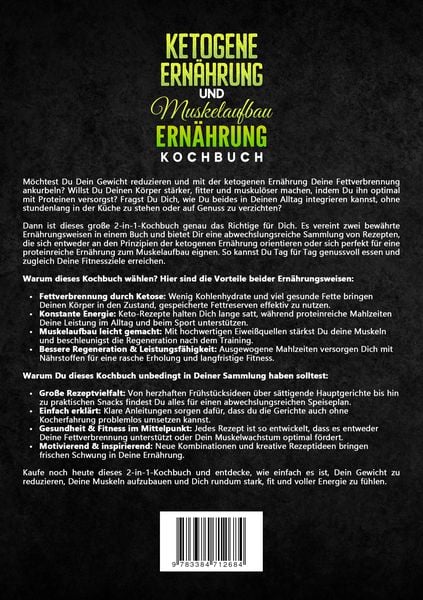 Produktbild: Ketogene Ern&auml;hrung und Muskelaufbau Ern&auml;hrung Kochbuch