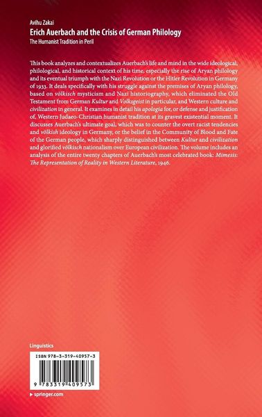 Produktbild: Erich Auerbach and the Crisis of German Philology