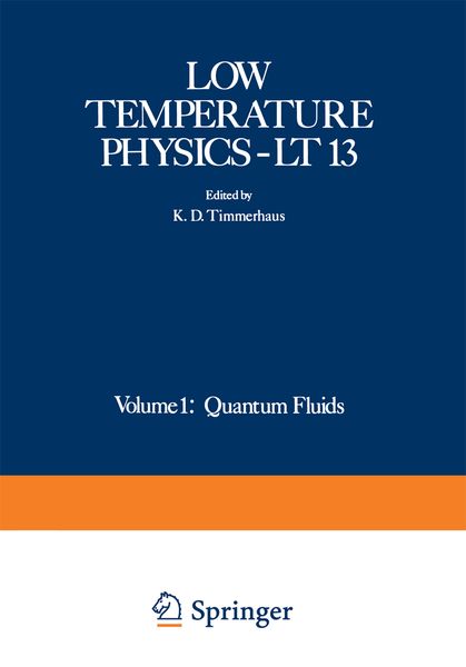 Produktbild: Low Temperature Physics-LT 13