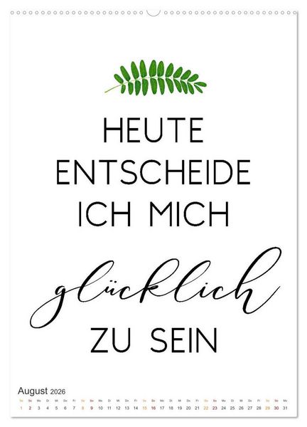 Produktbild: Motivation (hochwertiger Premium Wandkalender 2026 DIN A2 hoch), Kunstdruck in Hochglanz