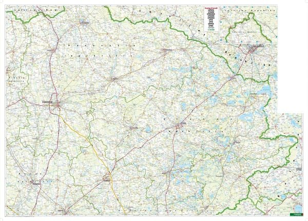 Produktbild: Freytag & berndt Stra&szlig;enkarte Litauen Set 1:150.000