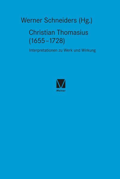 Produktbild: Christian Thomasius (1655&ndash;1728)