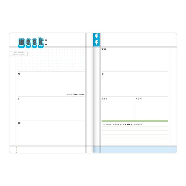 Produktbild: Crush Those Goals Undated Planner and Weekly Agenda Notebook