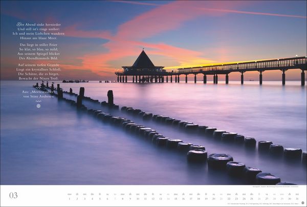 Produktbild: Deutschlands K&uuml;sten - Ein literarischer Spaziergang Kalender 2027 - Ein literarischer Spaziergang
