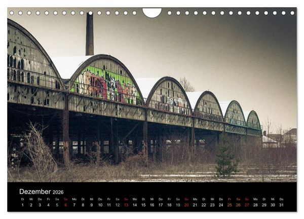Produktbild: Verlassene Orte. Alter Postbahnhof Leipzig (Wandkalender 2026 DIN A4 quer), CALVENDO Monatskalender