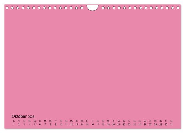 Produktbild: DIY Bastel-Kalender -Warme Pastell Farben- Zum Selbstgestalten (Wandkalender 2026 DIN A4 quer), CALVENDO Monatskalender