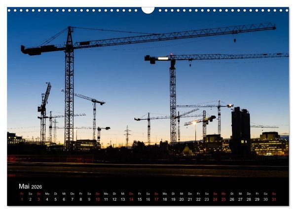 Produktbild: Baustellen (Wandkalender 2026 DIN A3 quer), CALVENDO Monatskalender