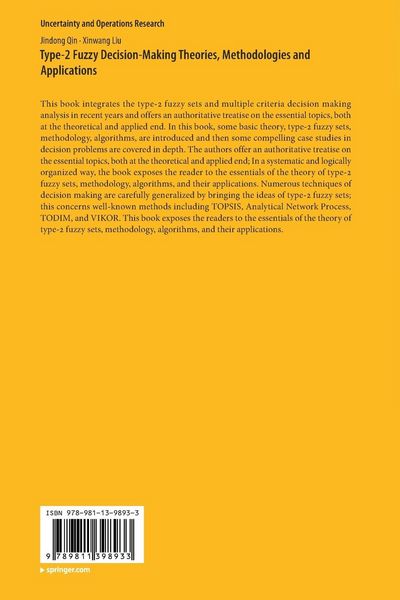 Produktbild: Type-2 Fuzzy Decision-Making Theories, Methodologies and Applications