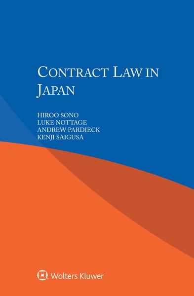 Produktbild: Contract Law in Japan
