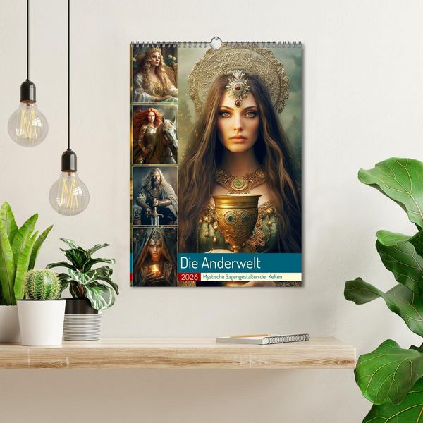 Produktbild: Die Anderwelt. Mystische Sagengestalten der Kelten (Wandkalender 2026 DIN A3 hoch), CALVENDO Monatskalender