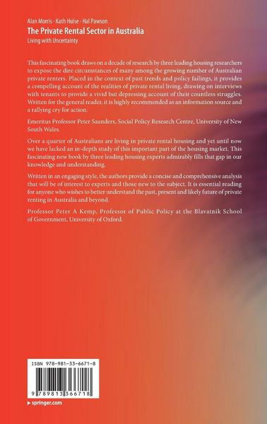 Produktbild: The Private Rental Sector in Australia