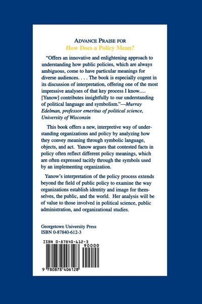 Produktbild: How Does A Policy Mean?