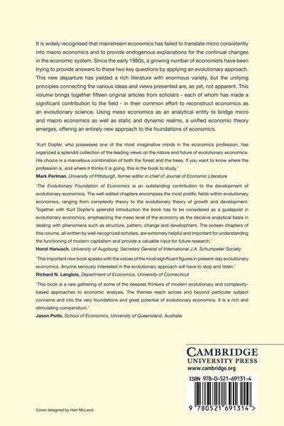 Produktbild: The Evolutionary Foundations of Economics