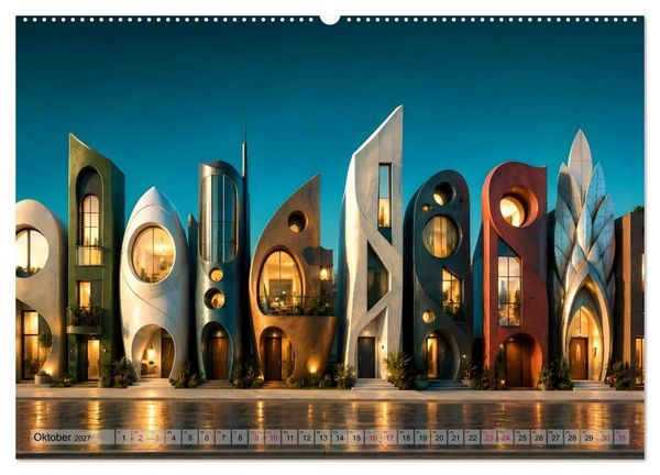 Produktbild: Vision und Imagination - 12 Bilder aus einer m&ouml;glichen Zukunft (Wandkalender 2027 DIN A2 quer), CALVENDO Monatskalender