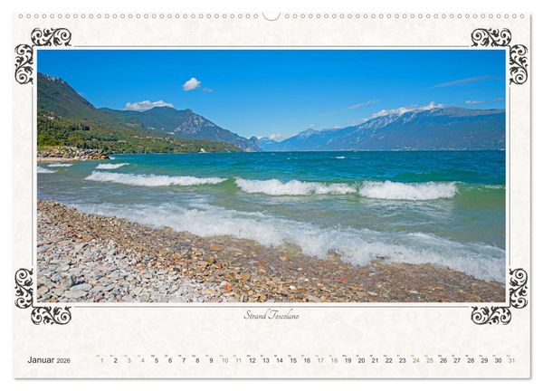 Produktbild: Gardasee - Idylle am Lago 2026 (hochwertiger Premium Wandkalender 2026 DIN A2 quer), Kunstdruck in Hochglanz