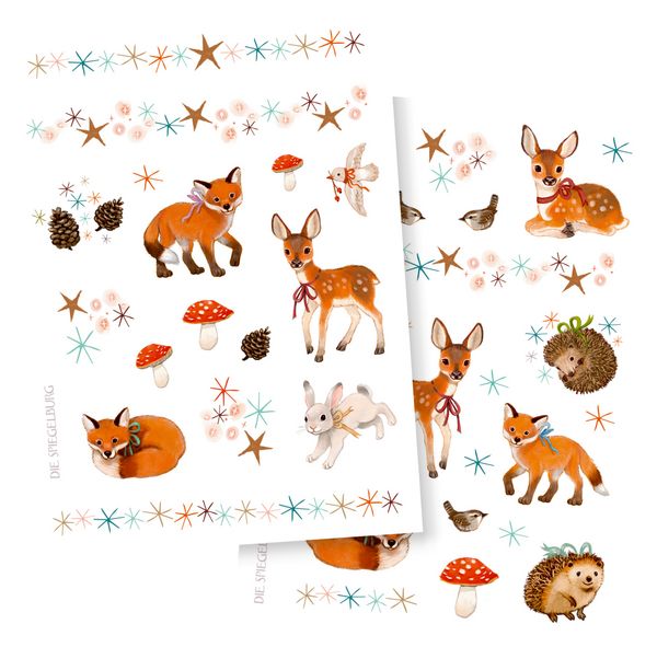 Produktbild: Tattoos - Wintertiere im Weihnachtswald