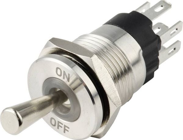 Produktbild: TRU COMPONENTS TC-14378416 Kippschalter 250 V/AC 15A 1 x Ein/Aus IP67 1St.