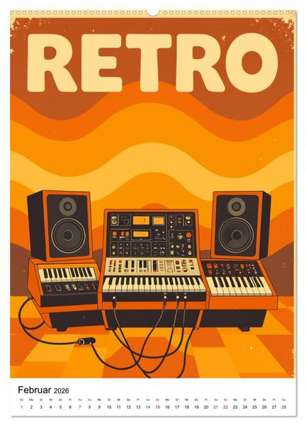 Produktbild: Feel the Groove &ndash; Funk & Soul Vintage (Wandkalender 2026 DIN A2 hoch), CALVENDO Monatskalender