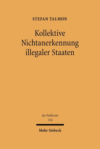 Produktbild: Kollektive Nichtanerkennung illegaler Staaten