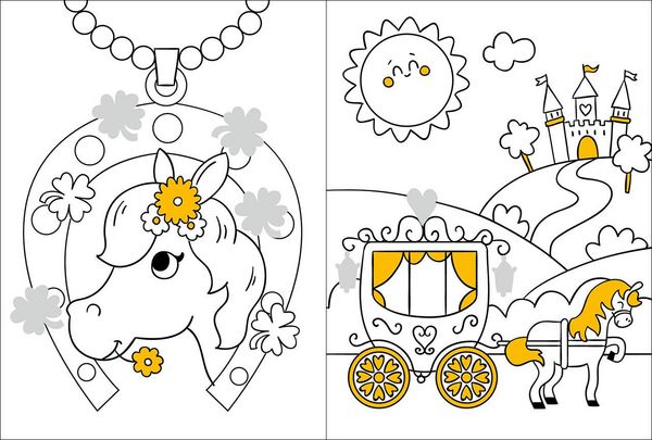 Produktbild: Mein Malbuch mit Glitzerstickern - Pferde