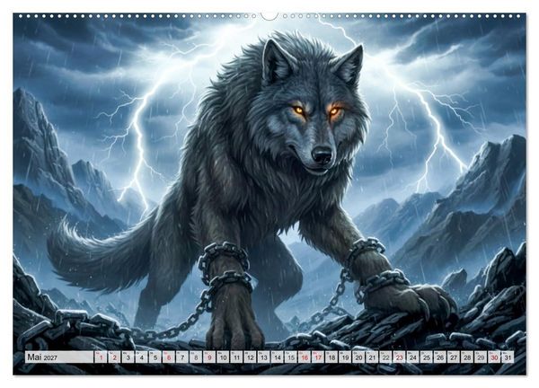 Produktbild: Ragnar&ouml;k &ndash; Die letzte Schlacht der G&ouml;tter (Wandkalender 2027 DIN A2 quer), CALVENDO Monatskalender