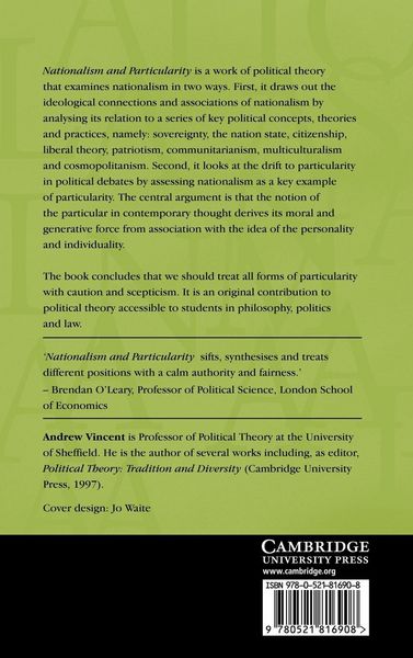 Produktbild: Nationalism and Particularity