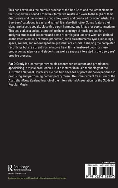 Produktbild: Bee Gees, Process and Latent Elements in Music Production