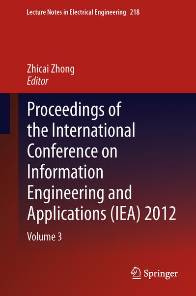 Produktbild: Proceedings of the International Conference on Information Engineering and Applications (IEA) 2012
