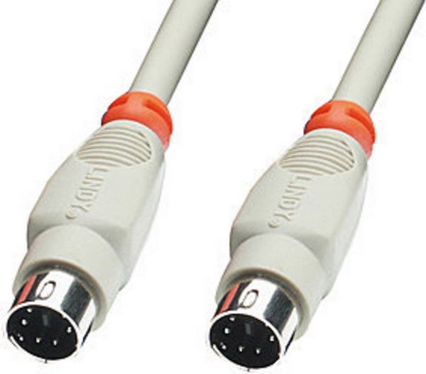 Produktbild: LINDY PS/2 Tastatur/Maus Anschlusskabel [1x PS/2-Stecker - 1x PS/2-Stecker] 1.00 m Grau