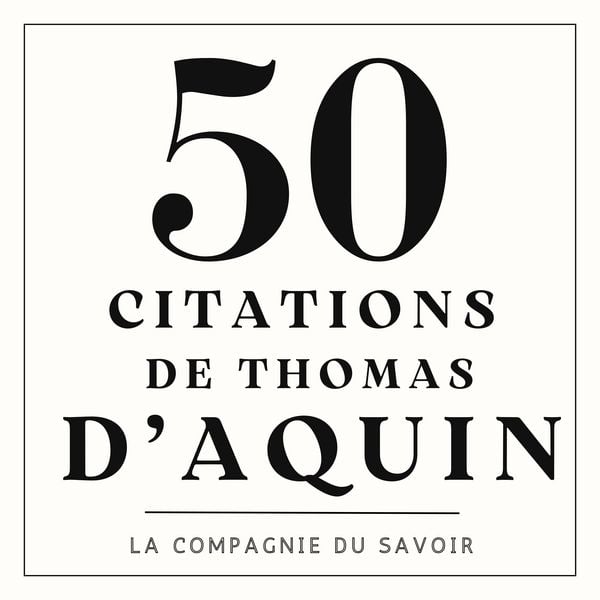 Produktbild: 50 citations de Thomas d'Aquin