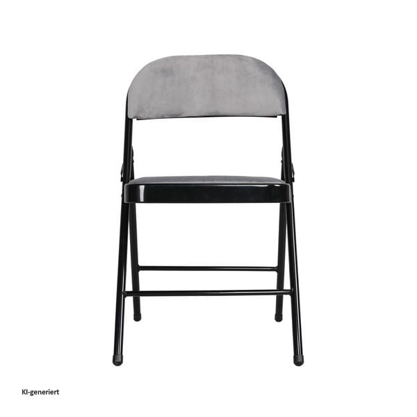 Produktbild: HTI-Living Klappstuhl Velvet Gestell Schwarz Klappstuhl Velvet Gestell Schwarz