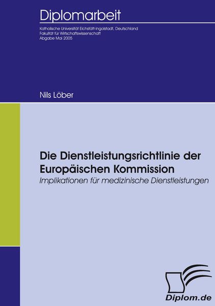 Produktbild: Die Dienstleistungsrichtlinie der Europ&auml;ischen Kommission